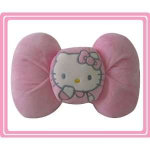    Hello Kitty Sanrio Bows Head Neck Pillow Cushion   Pink Automotive