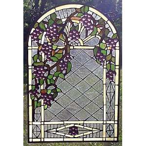Grapevine Pergola Stained Glass Window 