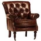 Top Grade Leather Jute Distressed Limed Oak Club Chair