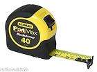 Stanley 40 Foot x 1 1/4 Inch Fatmax Tape Measure Ruler with 11 Foot 