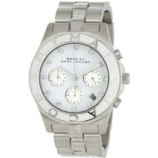 Jacobs Womens MBM3080 Blade Classic Stainless Steel Chronograph Watch 