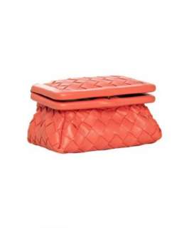 Bottega Veneta magma basketwoven leather lipstick case   up to 