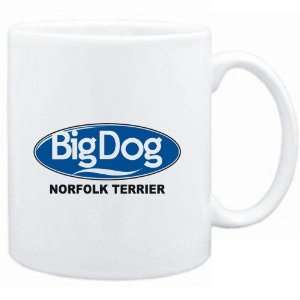    Mug White  BIG DOG  Norfolk Terrier  Dogs