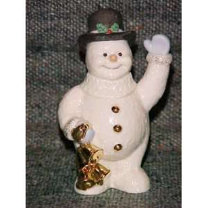 Lenox Snowman with Bells and Top Hat Figurine NEW 