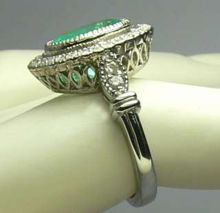 24tcw Super Antique Inspired Colombian Emerald & Diamond Cocktail 