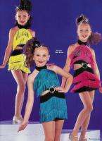 Blue SHIMMY GO GO Jazz Tap Dance Dress Costume ChildXS  