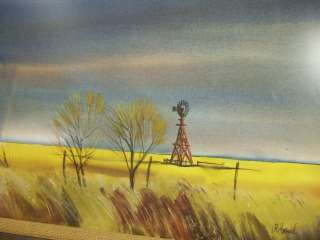 Kansas Listed Artist J R HAMIL Landscape Painting NICE  