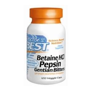  Doctors Best Betaine HCI Pepsin and Gentian Bitters, 120 