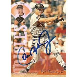  Cal Ripken Jr. Signed Baltimore Orioles 1995 Leaf Card 