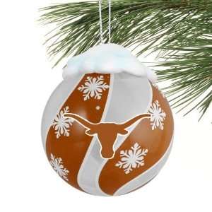 Texas Longhorns Light Up Glass Ornament 
