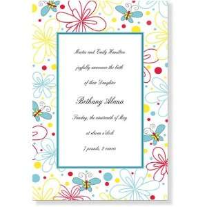  Girl Birth Announcements   Blissful Invitation Everything 