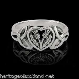 Scottish Thistle Sterling Silver Ring  