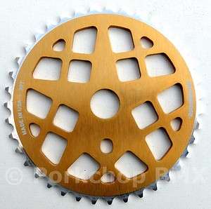 Mongoose® Motomag BMX bicycle chainwheel 39T *MADE IN USA* GOLD 