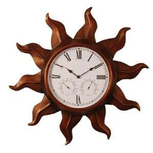  Copper Sun Indoor Outdoor Wall Clock