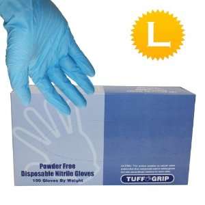  Nitrile Powder Free Glove   100 Gloves / Box   Size Large 