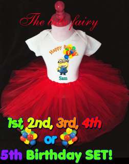   Me Birthday Shirt & Red Tutu Set name age Outfit Personalized outfit