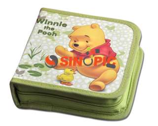 GREEN 40pc Disney Winnie the pooh CD VCD DVD Cartoon Bag Holder 