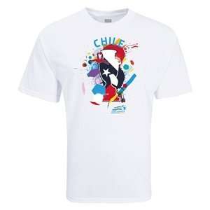  Euro 2012   Chile Copa America Splash T Shirt Sports 