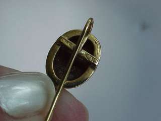 Vintage Italian 18Kt 750 Gold MICRO MOSAIC Flowers Pierced Dangle 