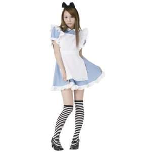  Japanese Maid Cosplay Costume Set (Headband, Dress & Apron 