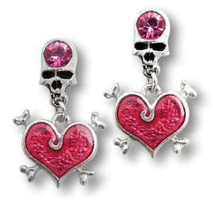  Love Bones (Pair) Alchemy Gothic Earring Jewelry