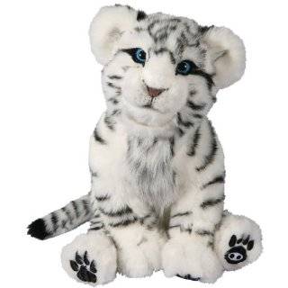 WowWee Alive White Tiger Cub Plush Robotic Toy in White / Black