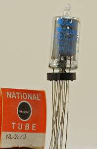 One National NOS Vacuum Tube NL 5870 Nixie Display  