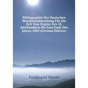  Bibliographie Der Deutschen Mundartenforschung FÃ¼r Die 