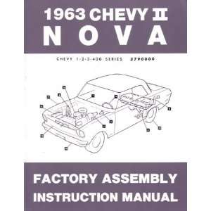  1963 CHEVROLET CHEVY II NOVA Assembly Manual Book 