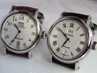 Classic Sea Gull M185S automatic mechanical watch / week day & month 