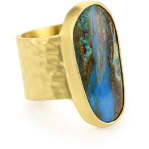  Heather Benjamin Sea Peruvian Opal Ring, Size 6 Jewelry