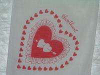 Valentine Printed Cotton Handkerchief/Hankie Sweetheart  