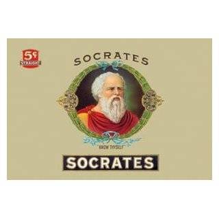 Paper poster printed on 20 x 30 stock. Socrates Cigars   Know Thyself 