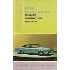  1966 OLDSMOBILE 442 CUTLASS F 85 WAGON Owners Manual 