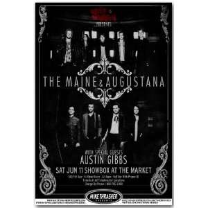  The Maine and Augustana Poster   Concert Flyer   2011 Tour 