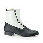 Mens Retro Spat Shoes in Black and White Mens Size Medium 10 11