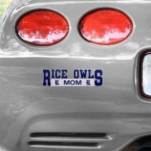  NCAA Rice Owls Mom Car Decal
