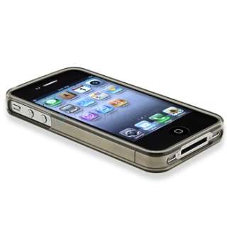   RUBBER TPU CASE+PRIVACY PROTECTOR For iPhone 4 4S 4G 4GS G  