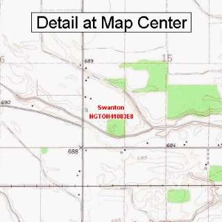 USGS Topographic Quadrangle Map   Swanton, Ohio (Folded/Waterproof 