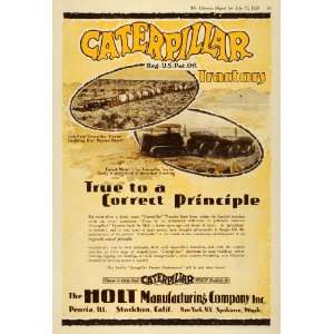  1920 Ad Holt Manufacturing Co Caterpillar Tractors Model 5 