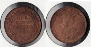 1918 George V~ Large Cents ~ Canada Vintage HI GRADE  