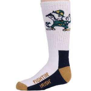   Fighting Irish Youth Tri Color Team Logo Tall Socks