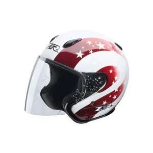  Z1R Ace Starbrite Open Face Helmet XX Small  Off White 
