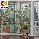 Decorative Privacy Glass Window Film Stained Colourful Bamboo 90cm x 1 