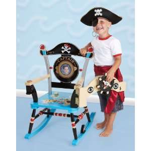 Pirate Wooden Childrens Rocking Chair 