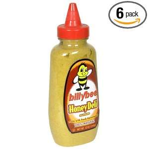 Billy Bee Squeeze Deli Honey Mustard, 12 Ounce Bottles (Pack of 6)