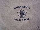 chicago police narcotics printed t shirt size xl 