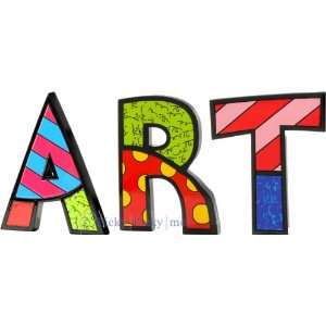   ART Word Art for Table Top or Wall by Romero Britto