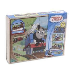   Thomas & Friends Set of 3 Wood Puzzles with Storage Box Toys & Games