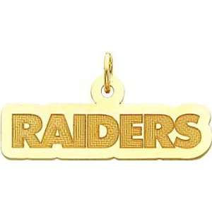 14K Gold NFL Oakland Raiders Charm 
